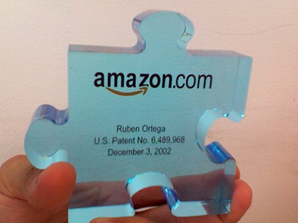 Amazon.com Patent Puzzle Piece - Ruben Ortega
