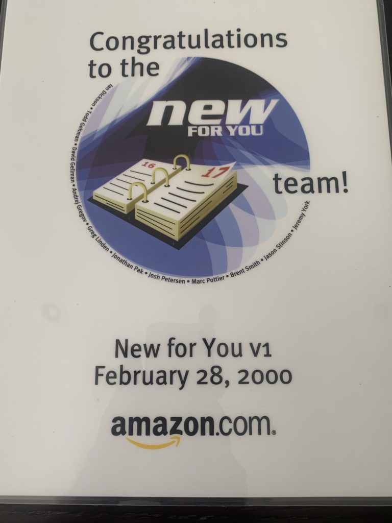 Amazon.com New For You v1 Feb 28 2000 - Josh Petersen